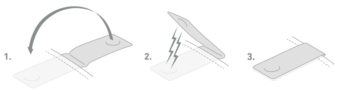 Bookman Urban Visibility Clip-on Reflectors White 2 st