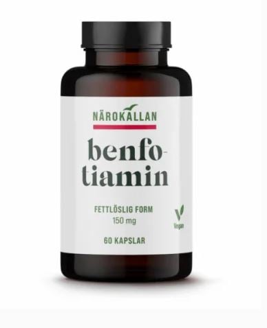 Närokällan Benfotiamin 150 mg 60 kapslar