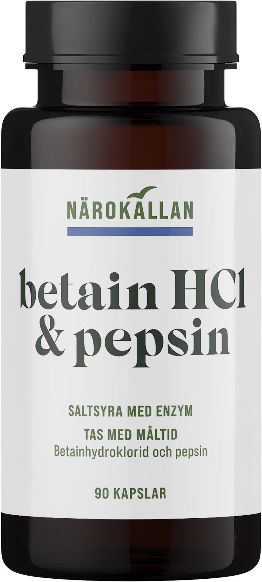 Närokällan Betain HCL & Pepsin 90 kapslar
