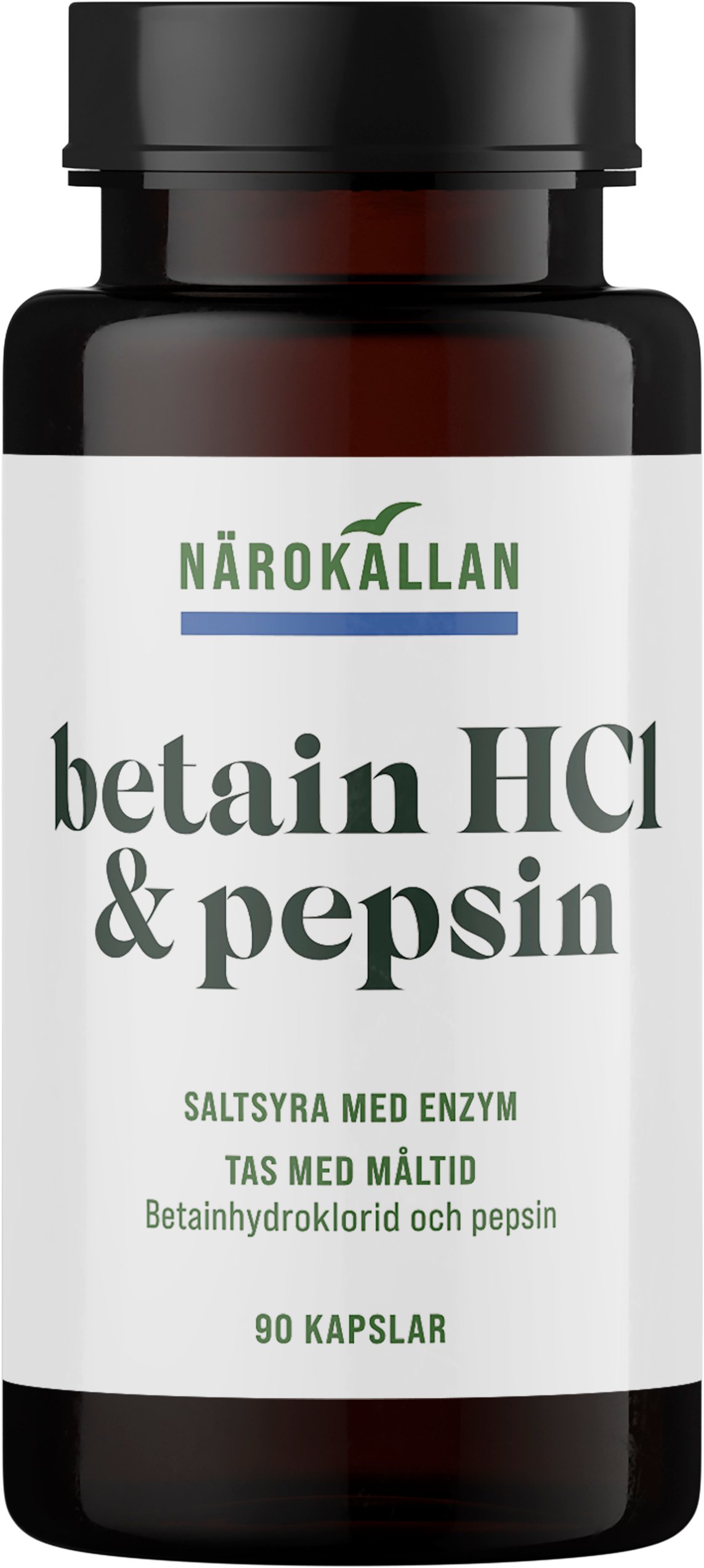 Närokällan Betain HCL & Pepsin 90 kapslar