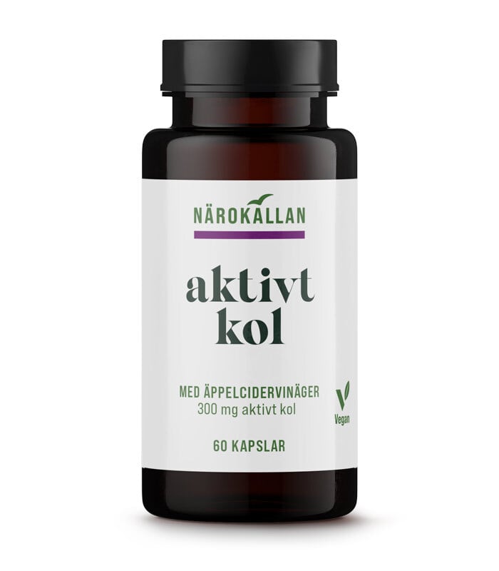 Närokällan Aktivt Kol + Äppelcidervinäger 60 kapslar