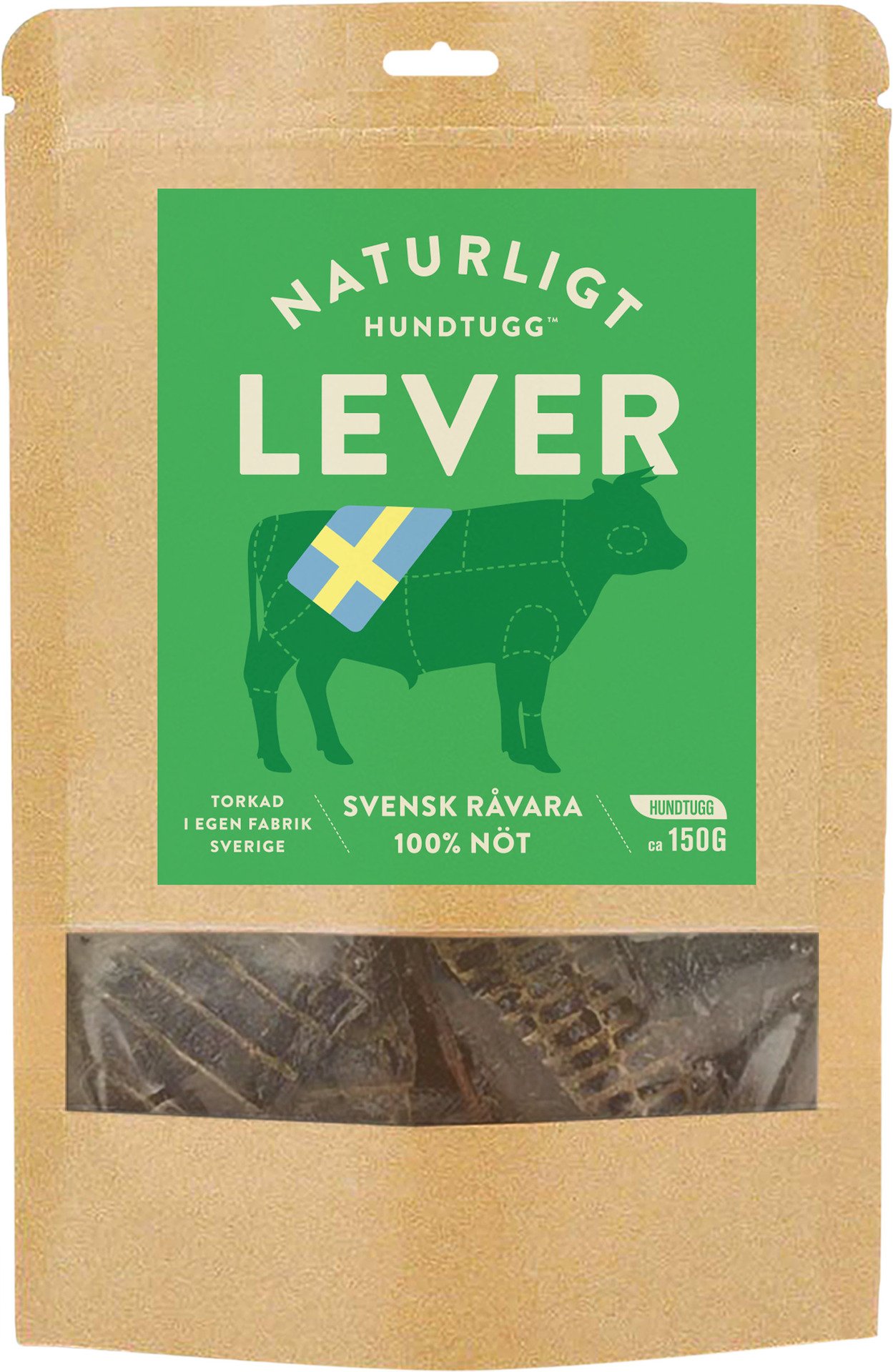 Naturligt Hundtugg Nötlever 150g