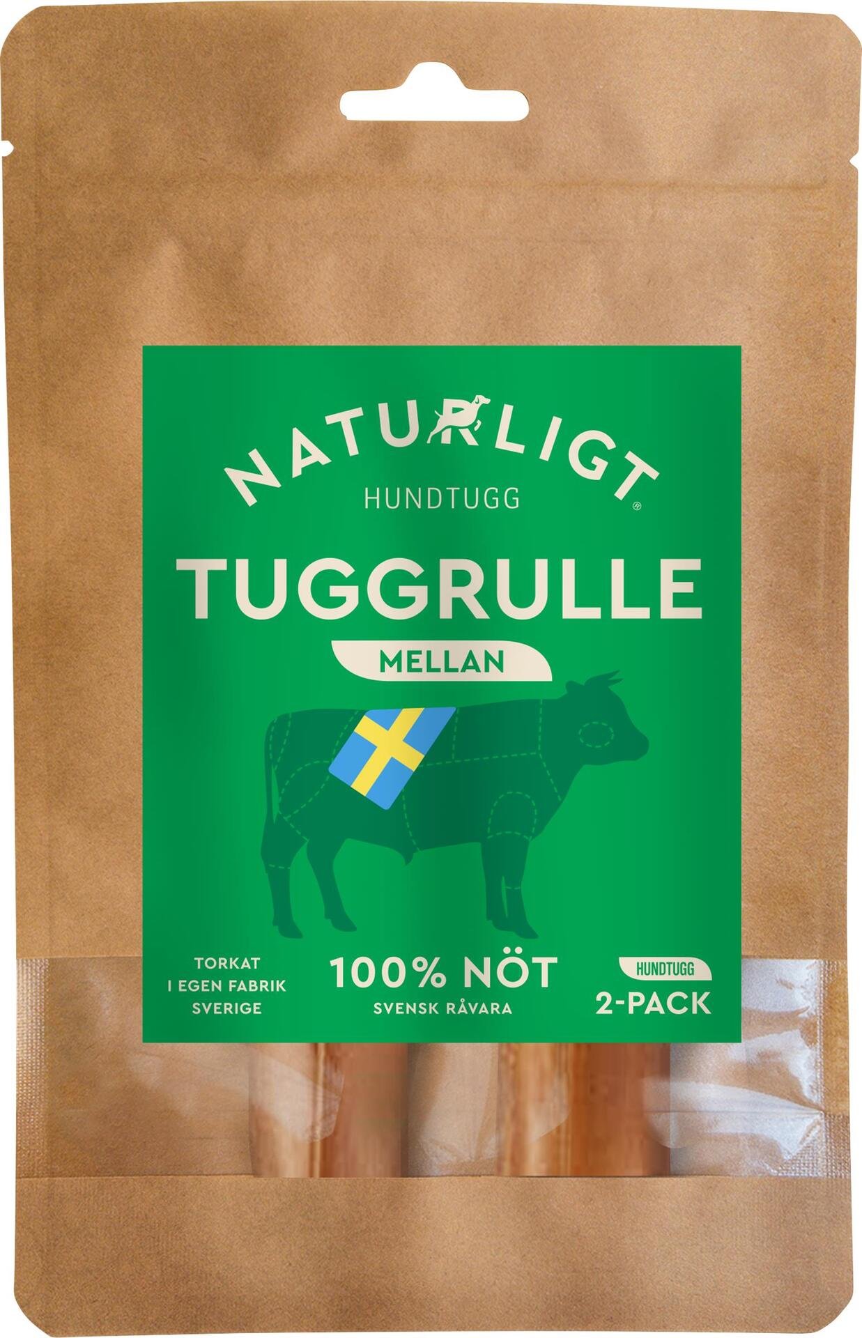 Naturligt Tuggrulle mellan 2 st