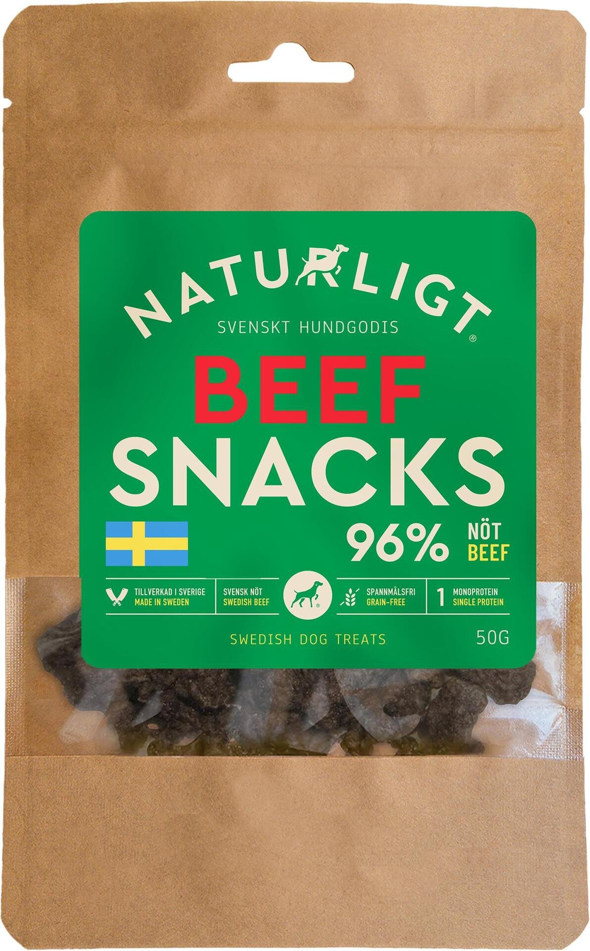 Naturligt Beef Snacks 50 g