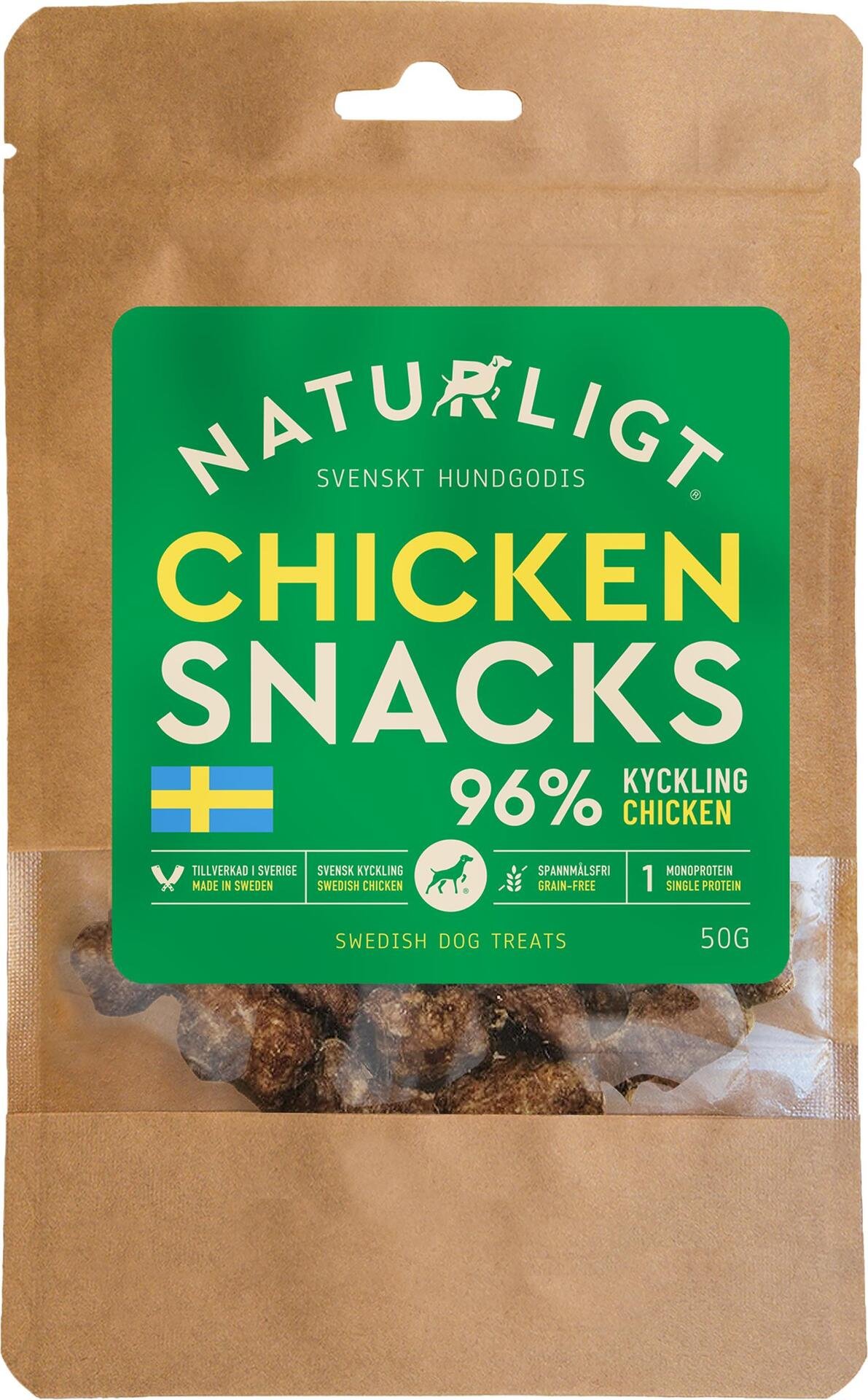 Naturligt Chicken Snacks 50 g
