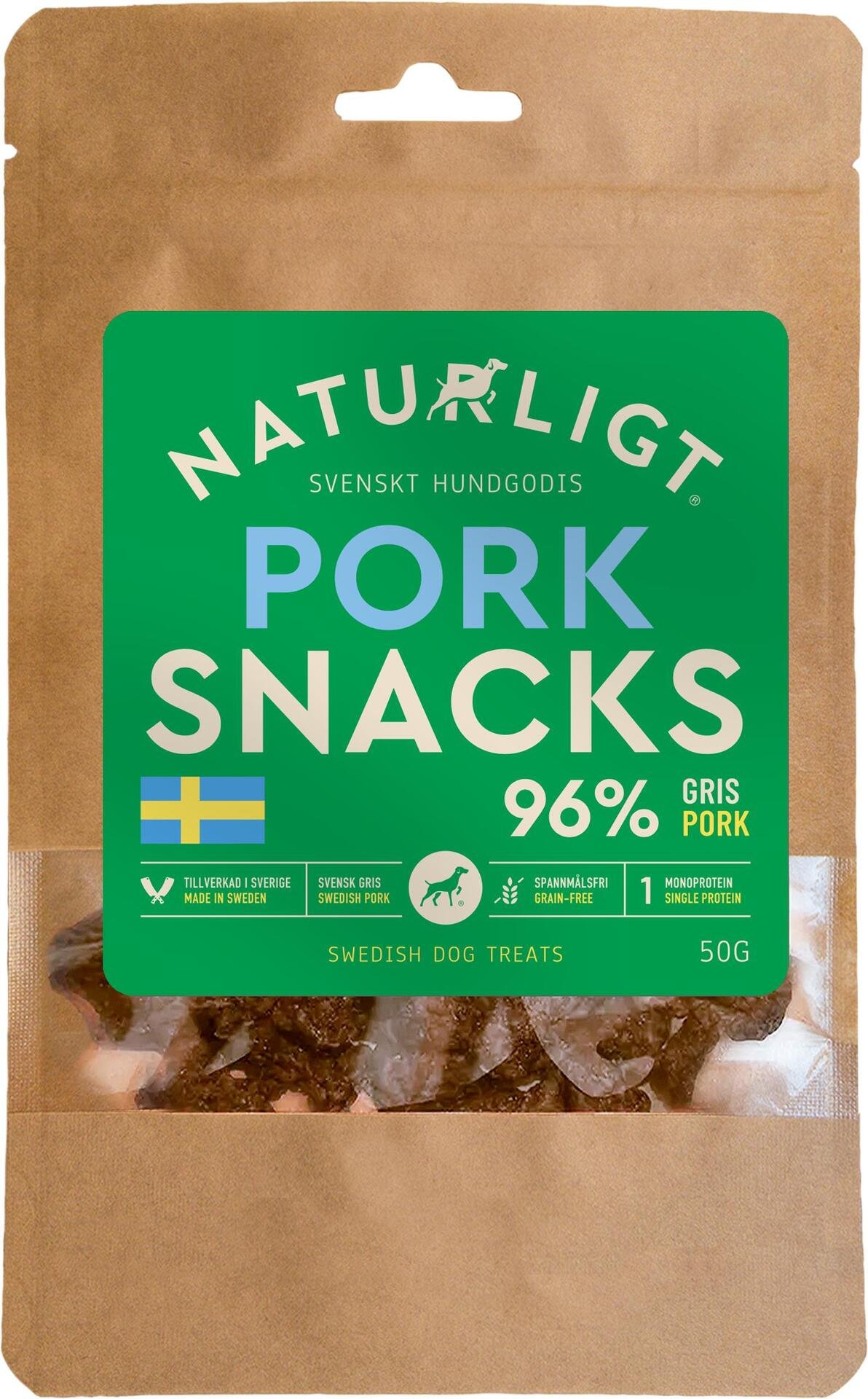 Naturligt Pork Snacks 50 g