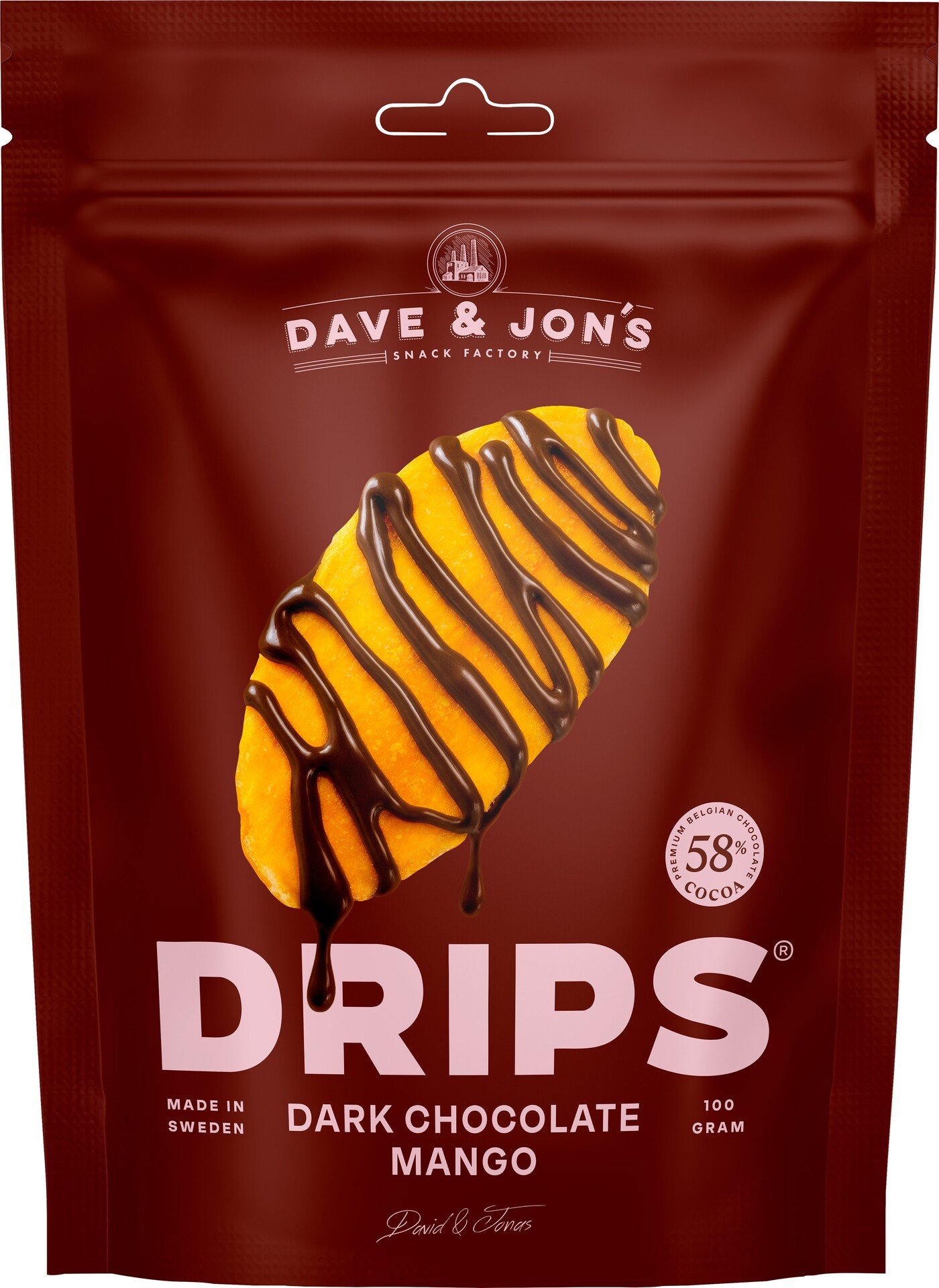 Dave & Jon´s DRIPS Dark Chocolate Mango 100 g