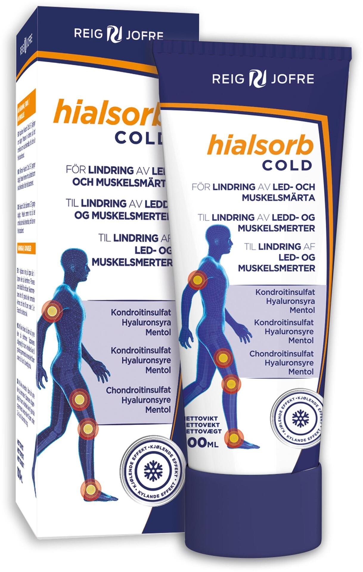 Hialsorb Cold Smärtstillande kräm 100 ml