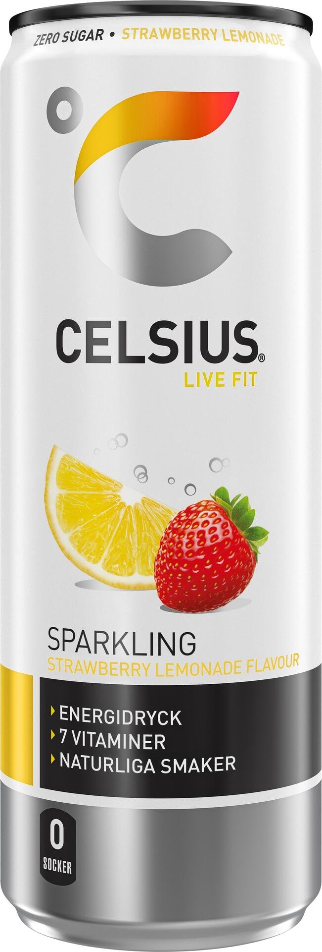 Celsius Strawberry Lemonade 355 ml