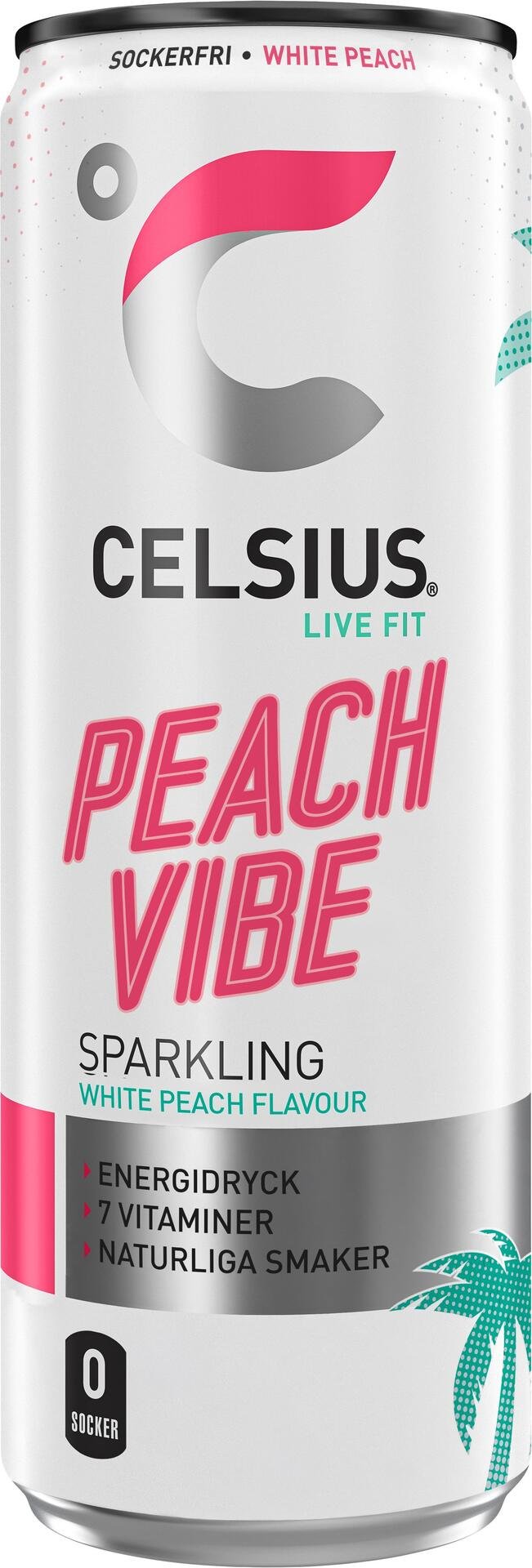 Celsius Peach Vibe 355 ml