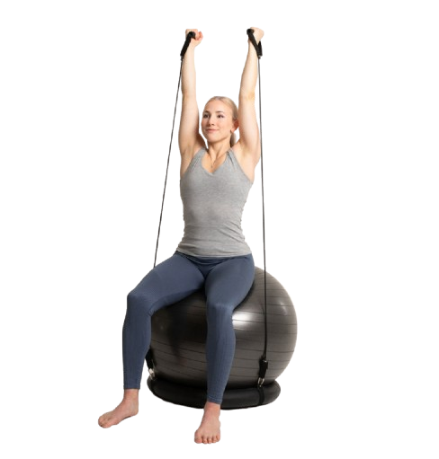 Swedish Posture Pilatesboll med träningsband