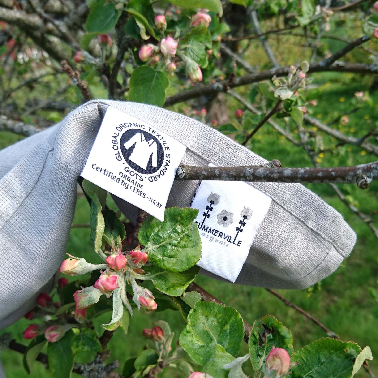 SUMMERVILLE Organic Muslinfilt GOTS Grå 2-pack