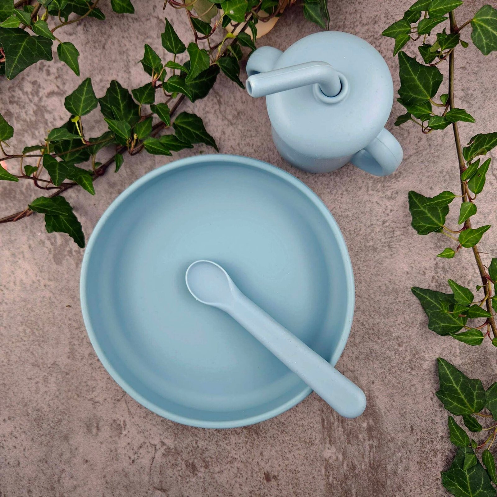 Summerville Matset Silikon Stone Blue 3 delar