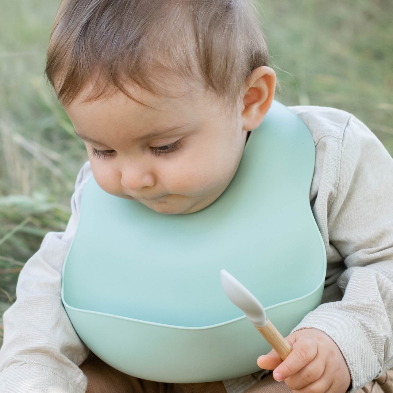 Summerville Haklapp Silikon Grön-Mauve 2 st