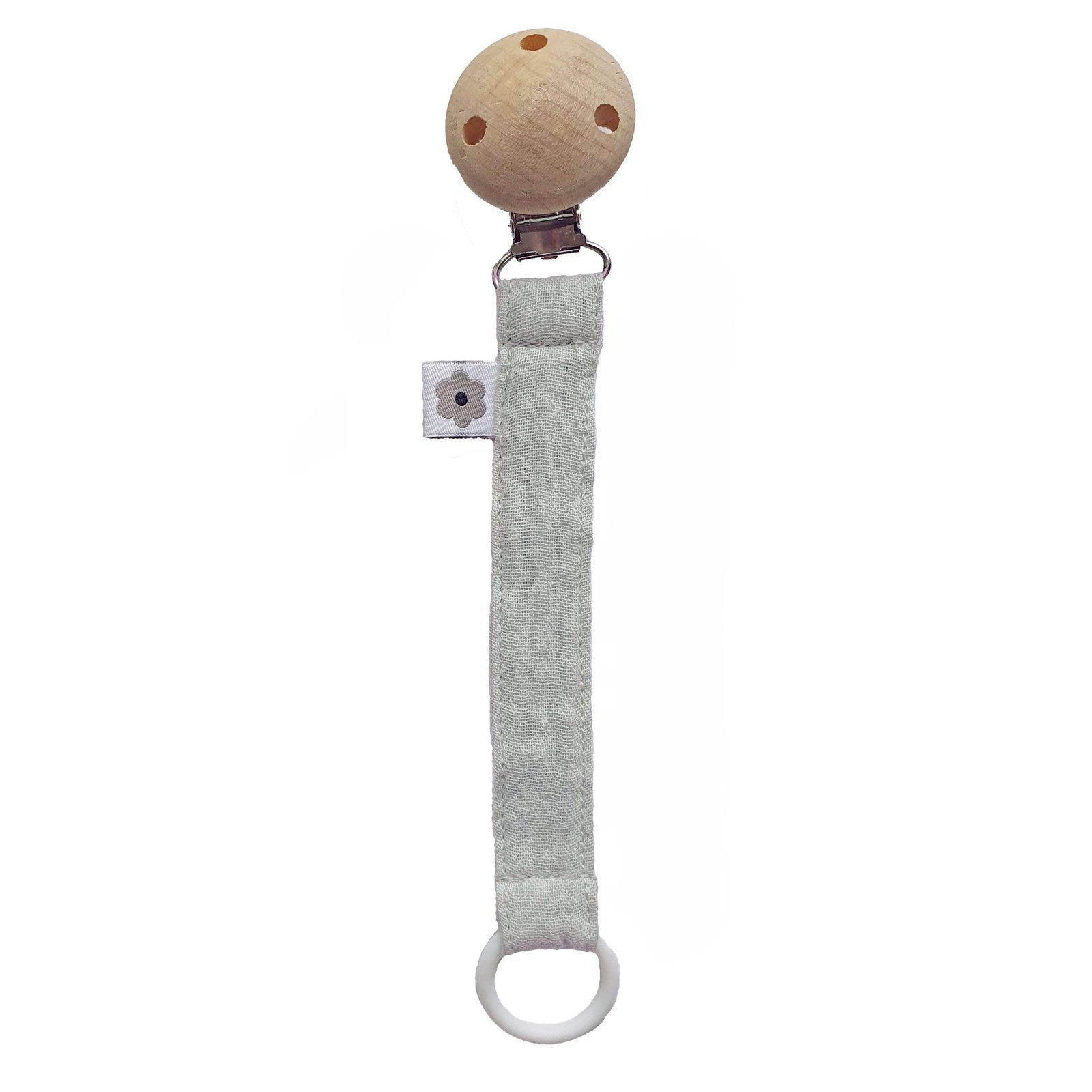 Summerville organic Napphållare muslin silver grey