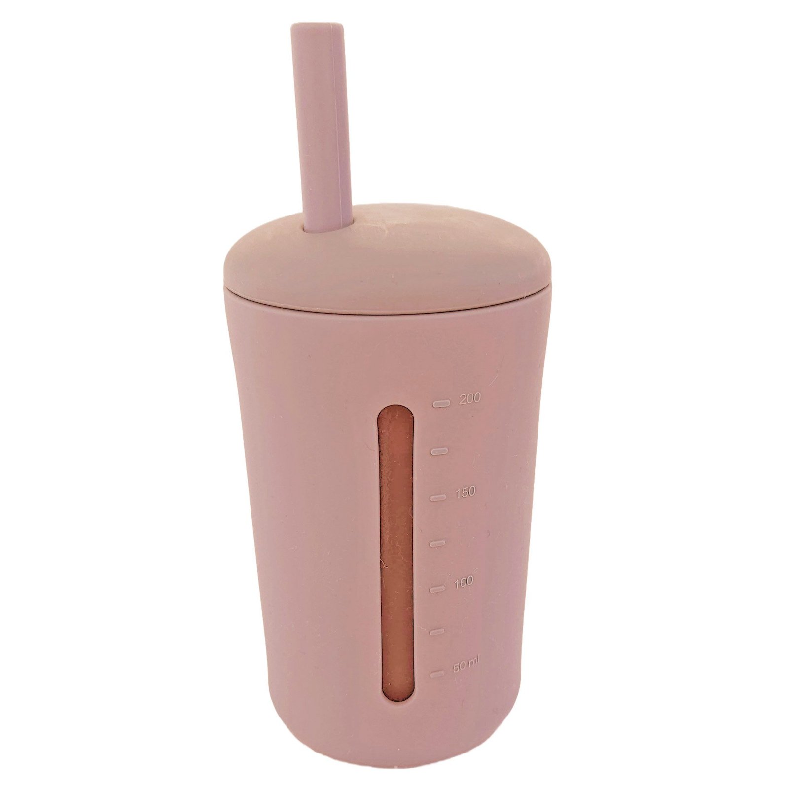 Summerville Mugg med Sugrör Silikon Pale Mauve 200 ml