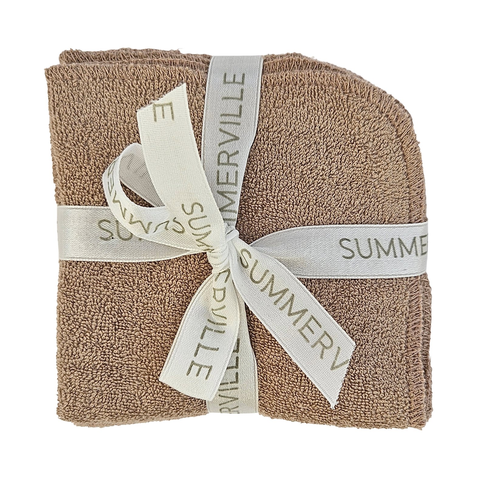 Summerville Tvättlappar Warm taupe GOTS 5-pack