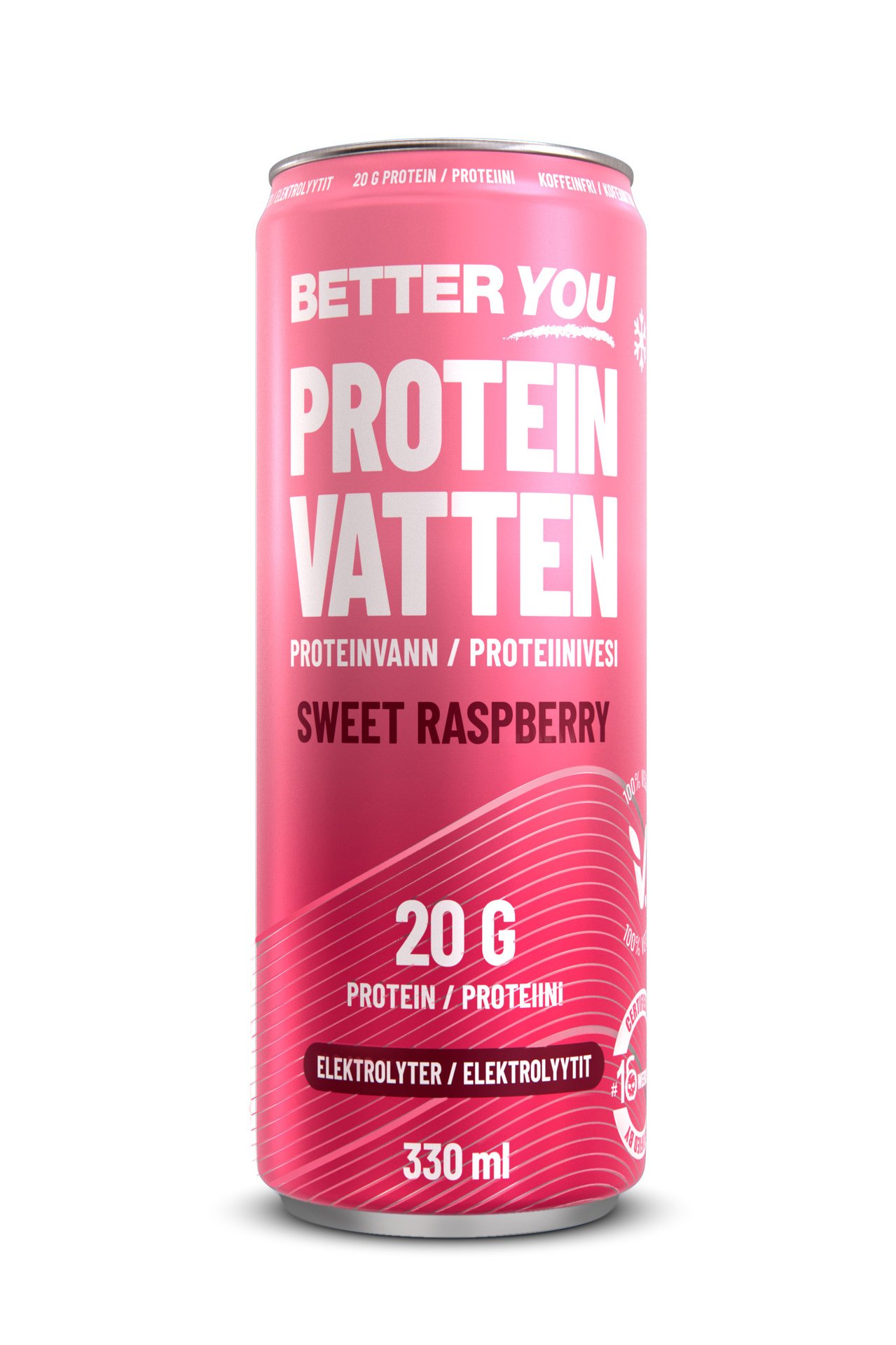 Better You Proteinvatten Sweet Raspberry Elektrolyter 330 ml