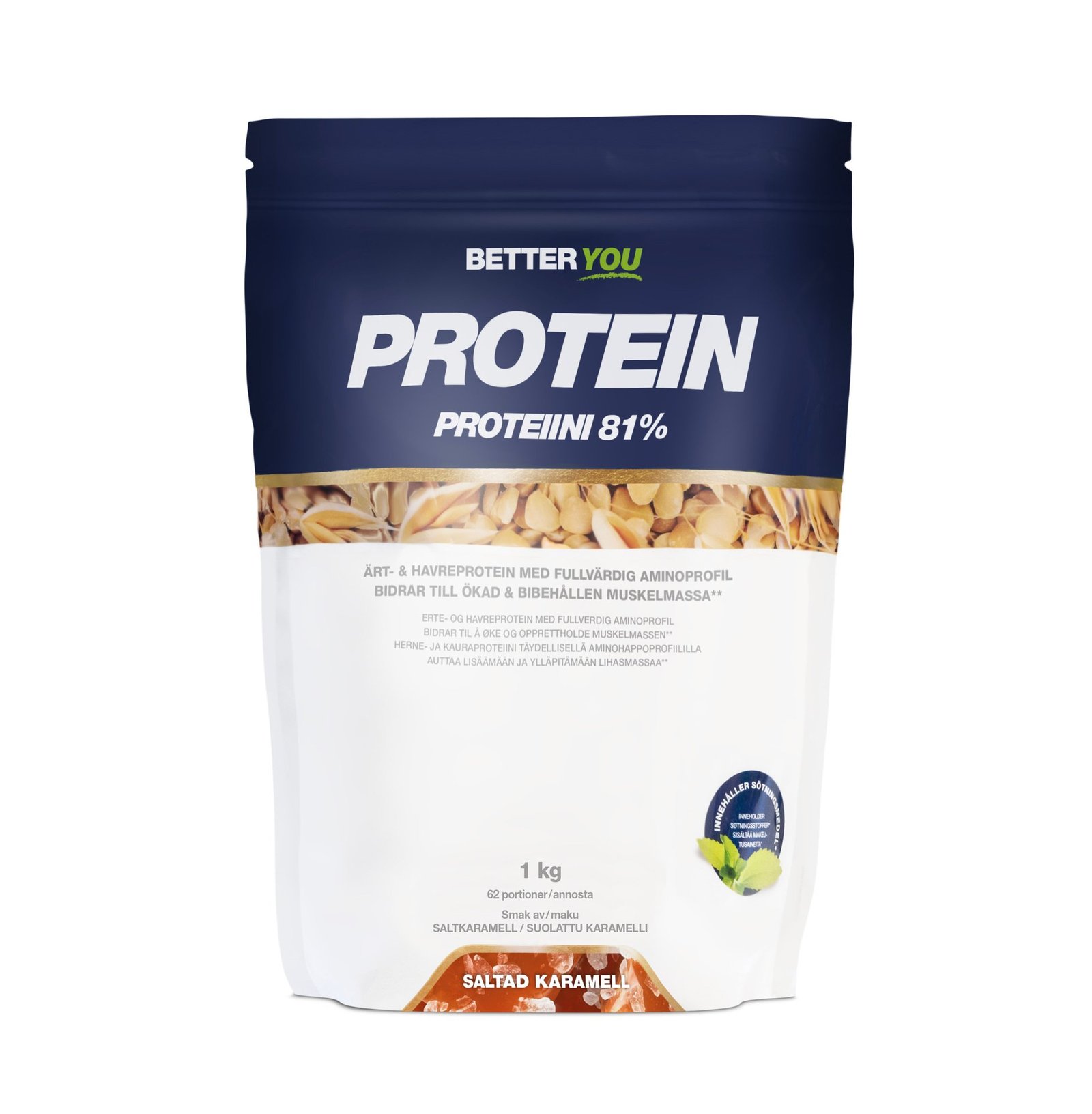 Better You Ärt- och havreprotein Salted Caramel 1kg