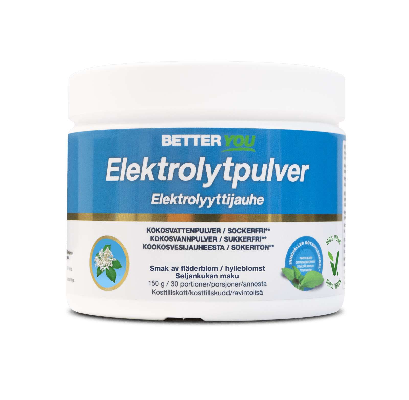 Better You Elektrolytpulver Fläder 150 g