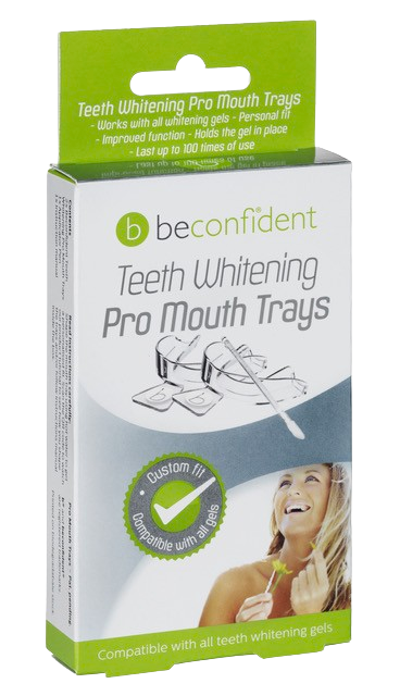 Beconfident Teeth Whitening Pro Mouth Trays 2-pack med applikator