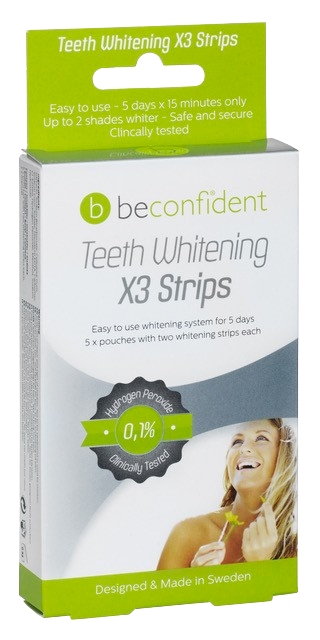 Beconfident Teeth Whitening X3 Strips 5 par