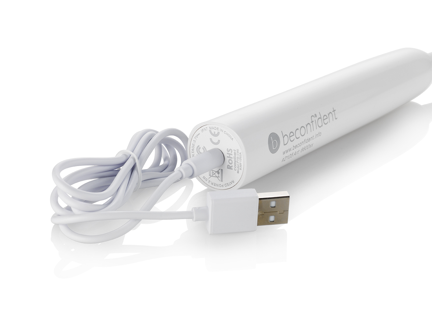 Beconfident Sonic Silver Toothbrush White/Silver 1 st