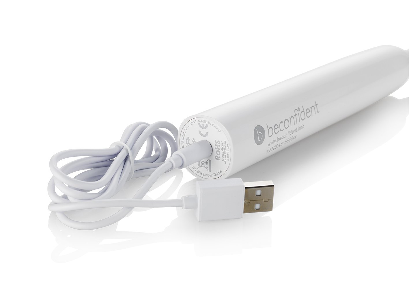 Beconfident Sonic Silver Toothbrush White/Silver 1 st
