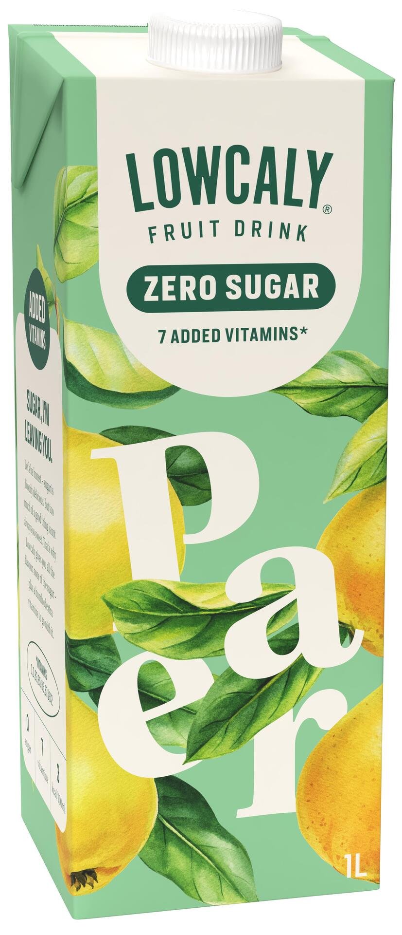 Lowcaly Fruktdryck Päron 1 liter