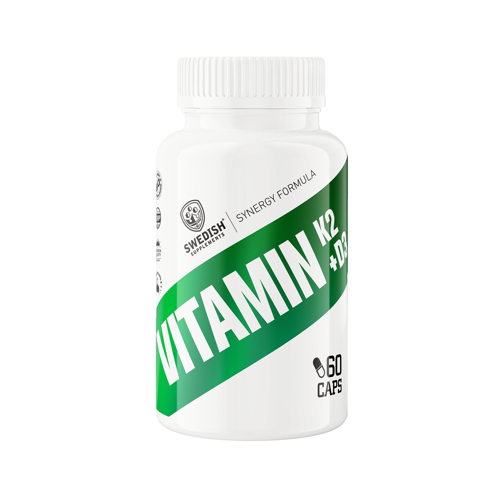 Swedish Supplements Vitamin K2 + D3 60 kapslar