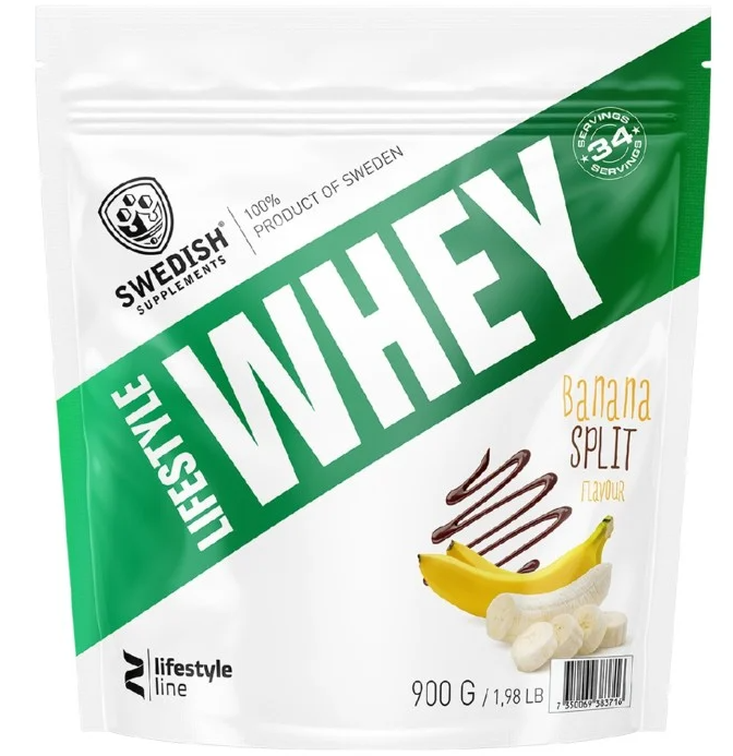 Swedish Supplements Lifestyle Whey Banana Split 900g