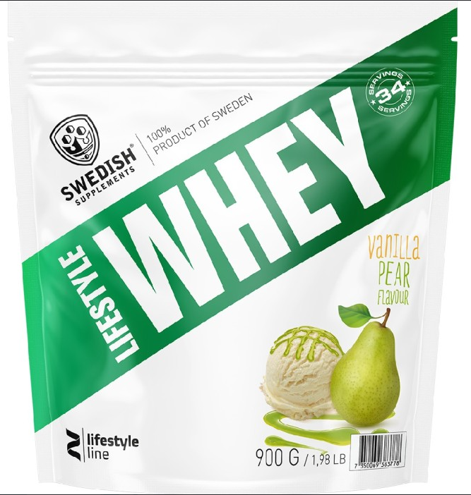 Swedish Supplements Lifestyle Whey Vanilla Pear 900g