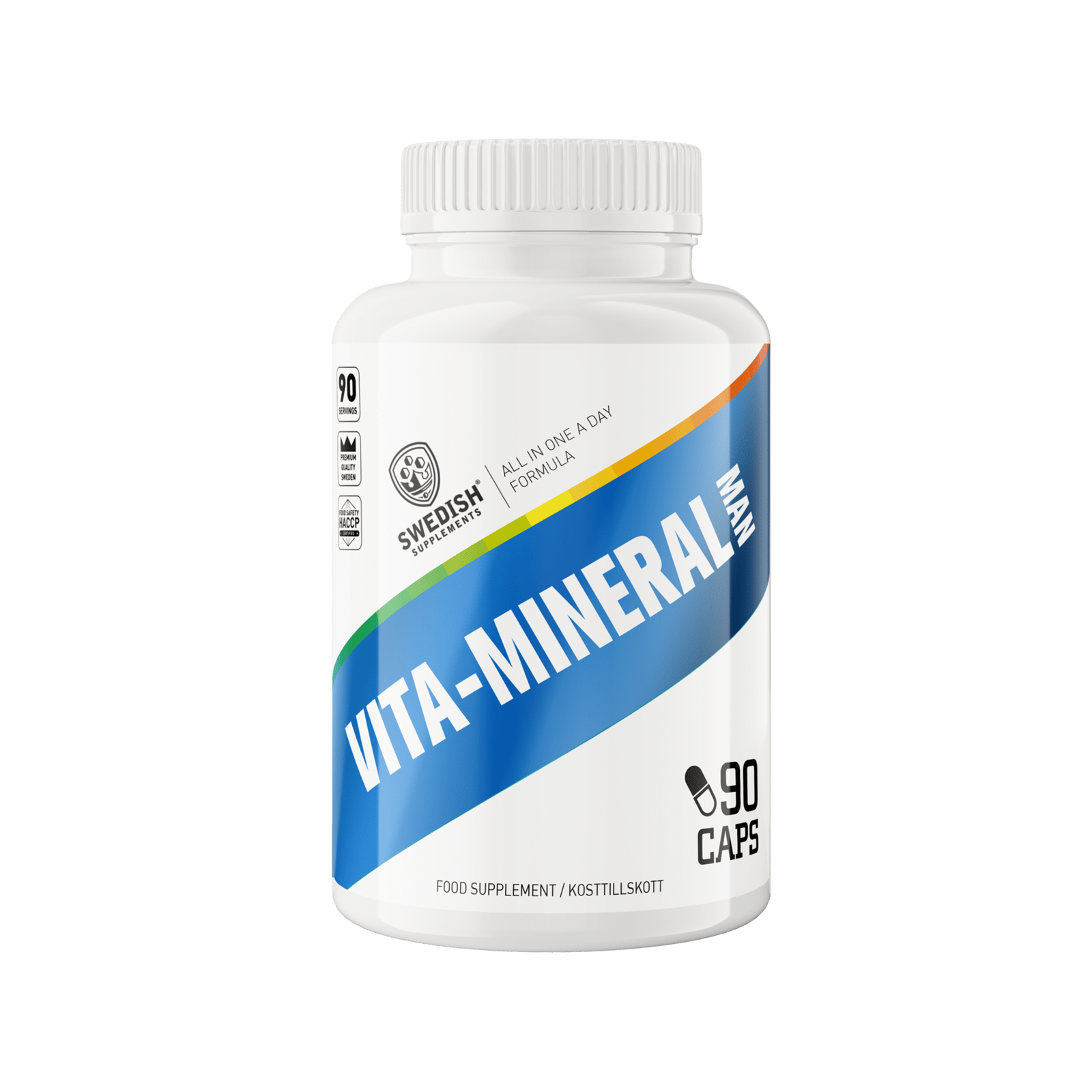 Swedish Supplements Vita-Mineral Man 90 kapslar