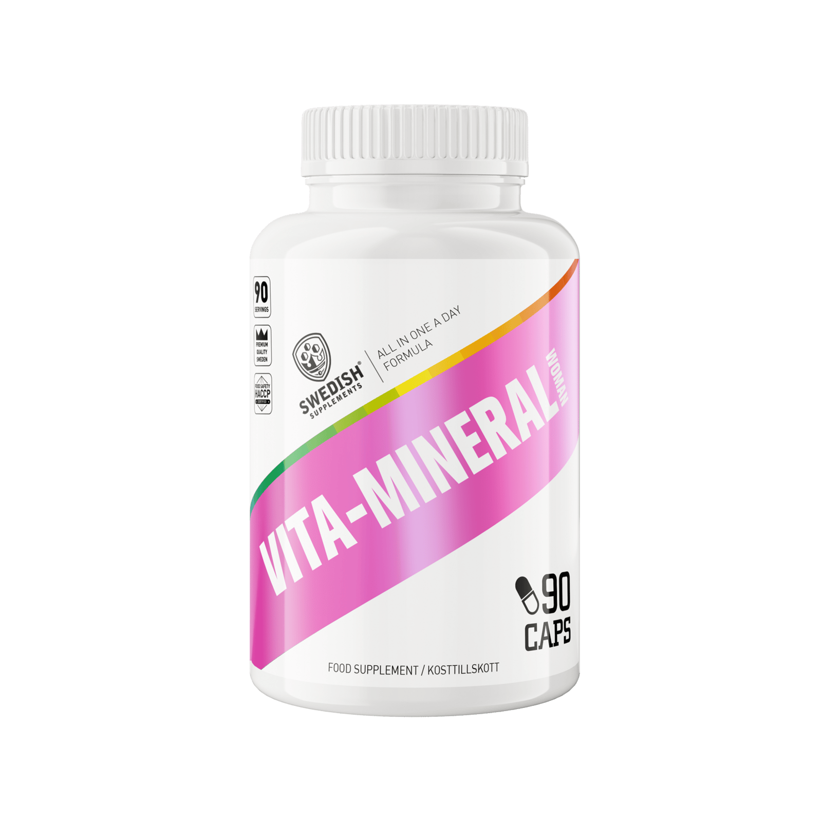 Swedish Supplements Vita-Mineral Kvinna 90 kapslar