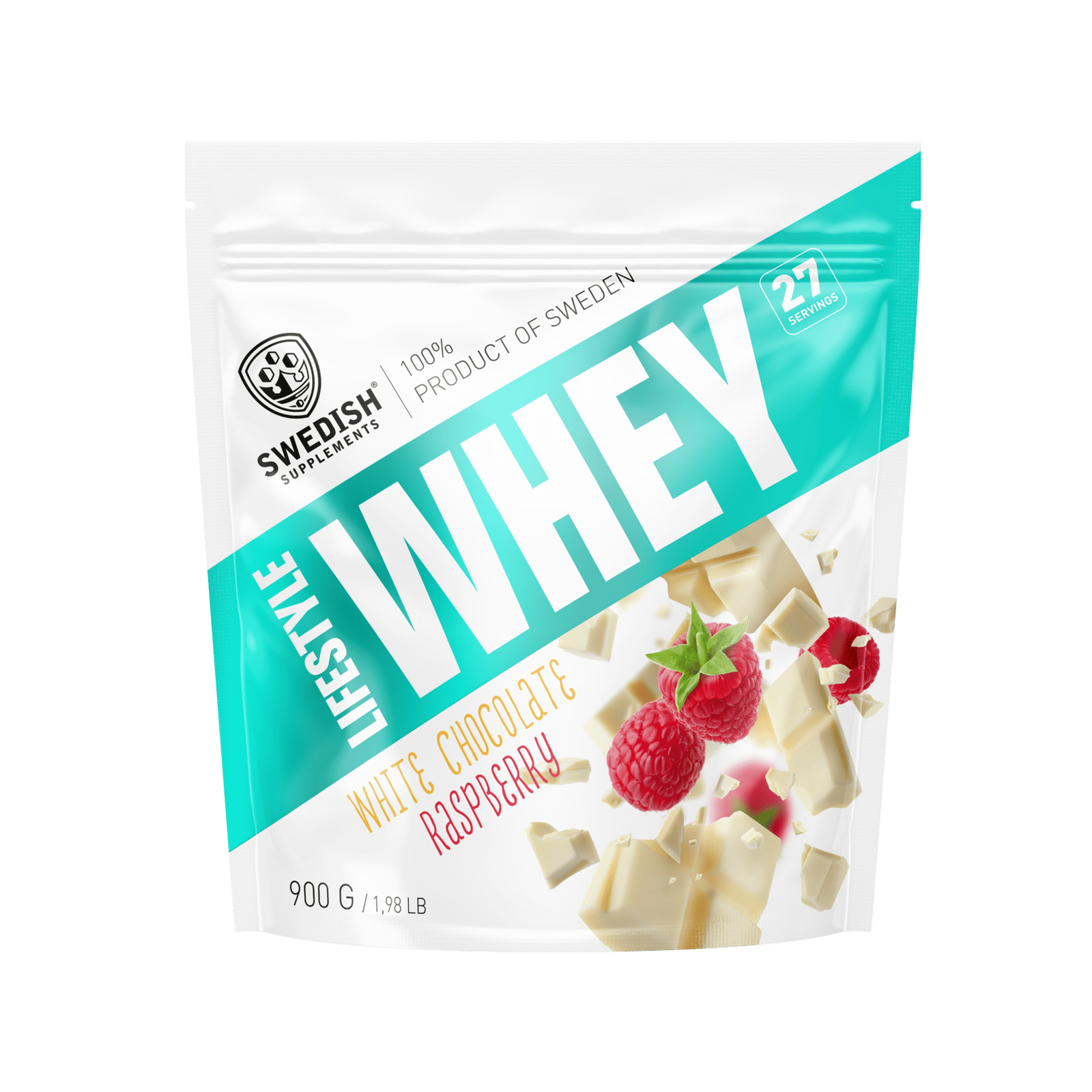 Swedish Supplements Lifestyle Whey White Chocolate Raspberry 900 g