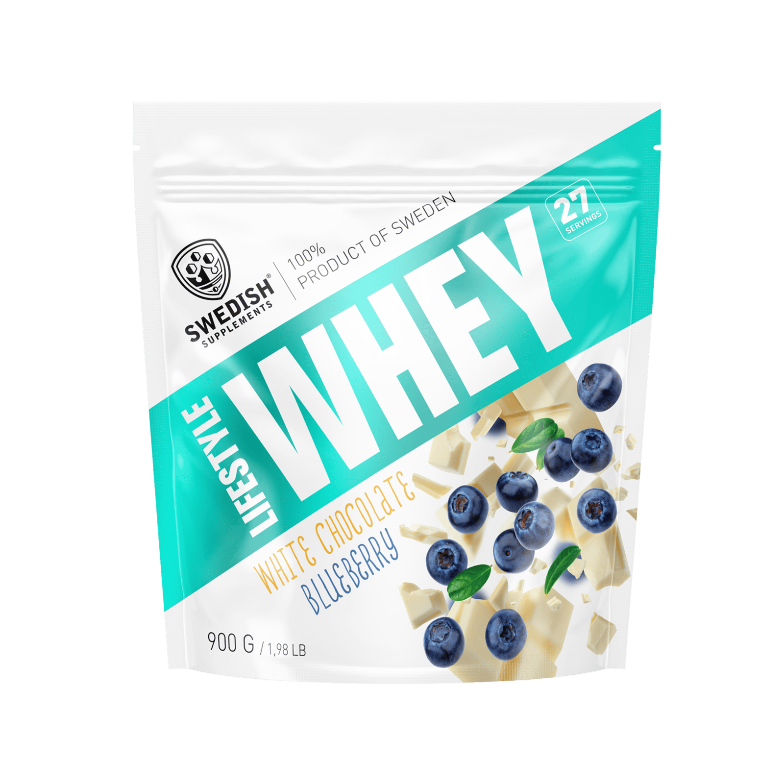 Swedish Supplements Lifestyle Whey White Chocolate Blueberry 900 g