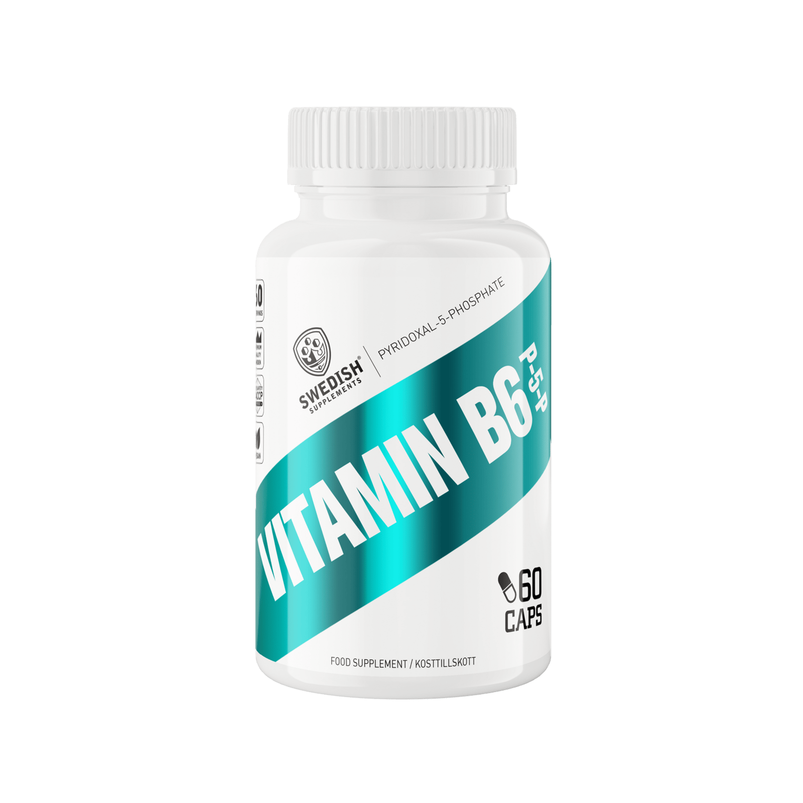 Swedish Supplements Vitamin B6 P5P 60 st