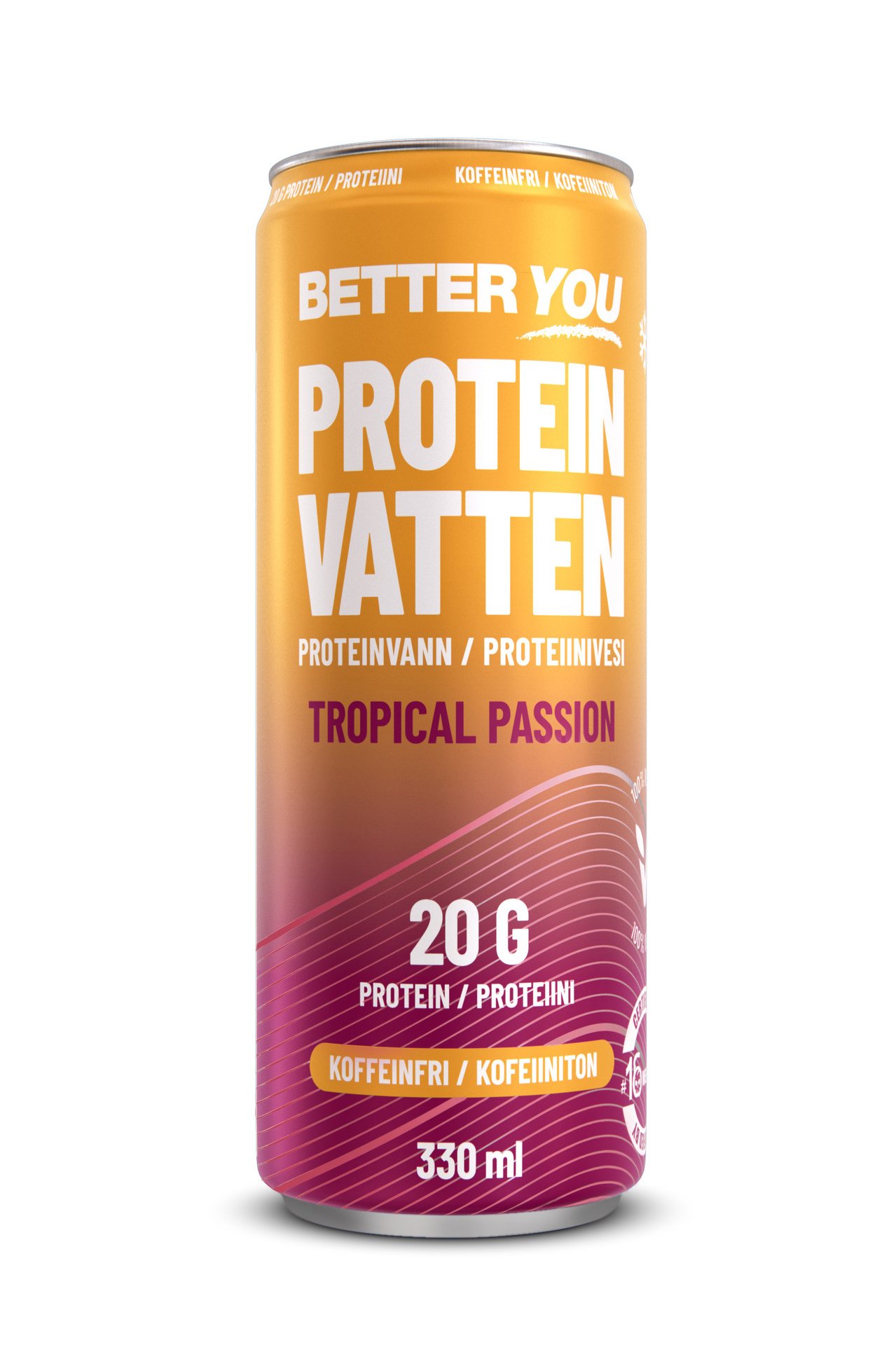 Better You Proteinvatten Tropical Passion Koffeinfri 330 ml
