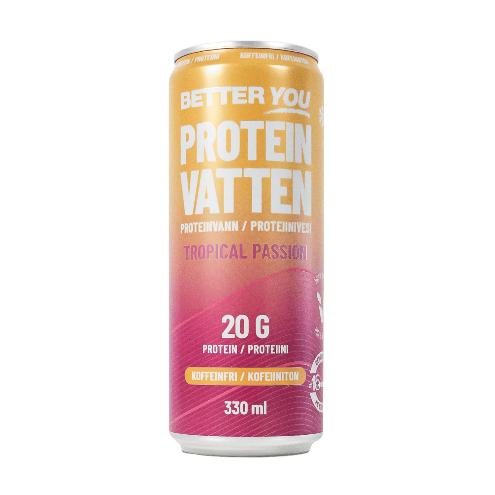 Better You Proteinvatten Tropical Passion Koffeinfri 330 ml