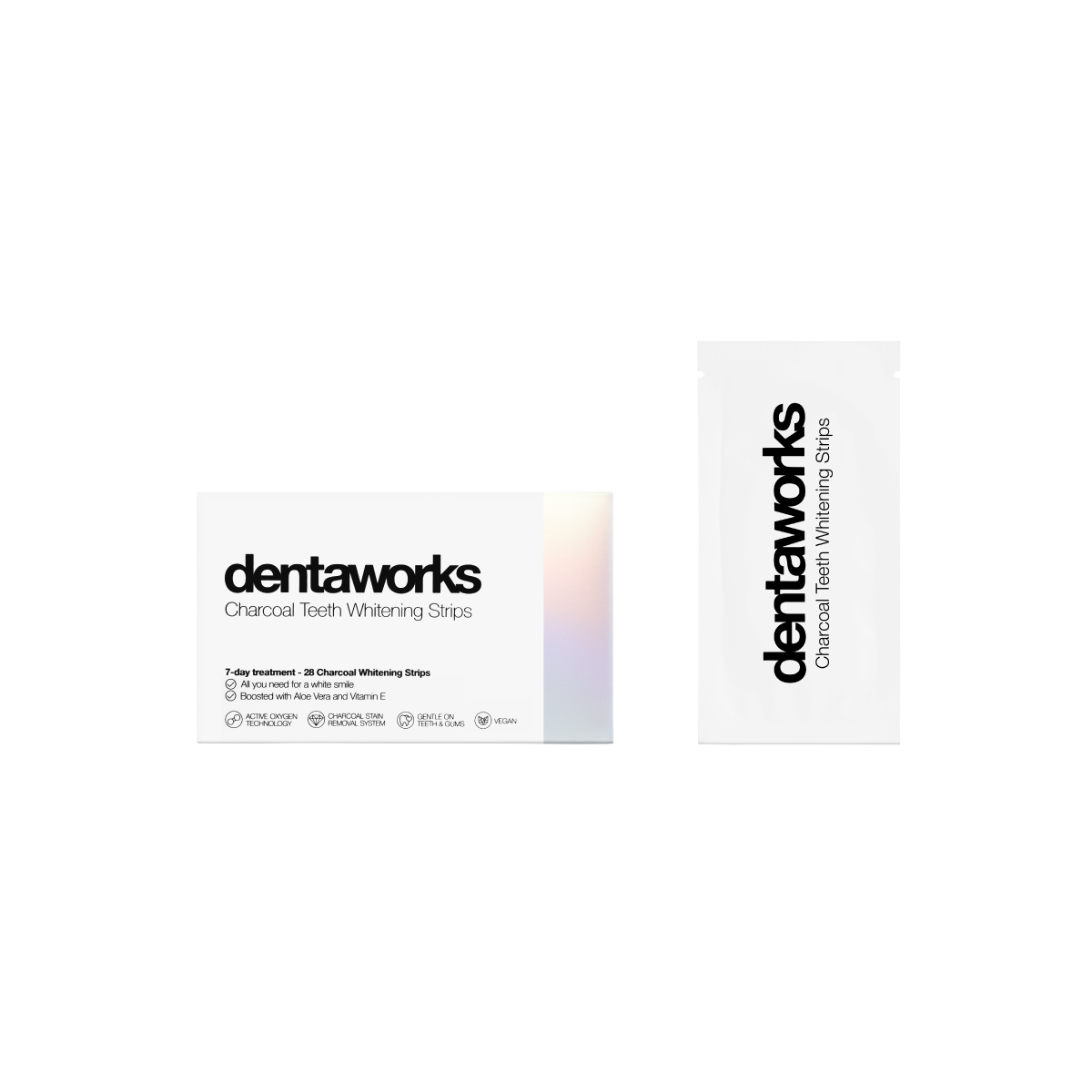 Dentaworks Charcoal Tandblekningsstrips 28 st