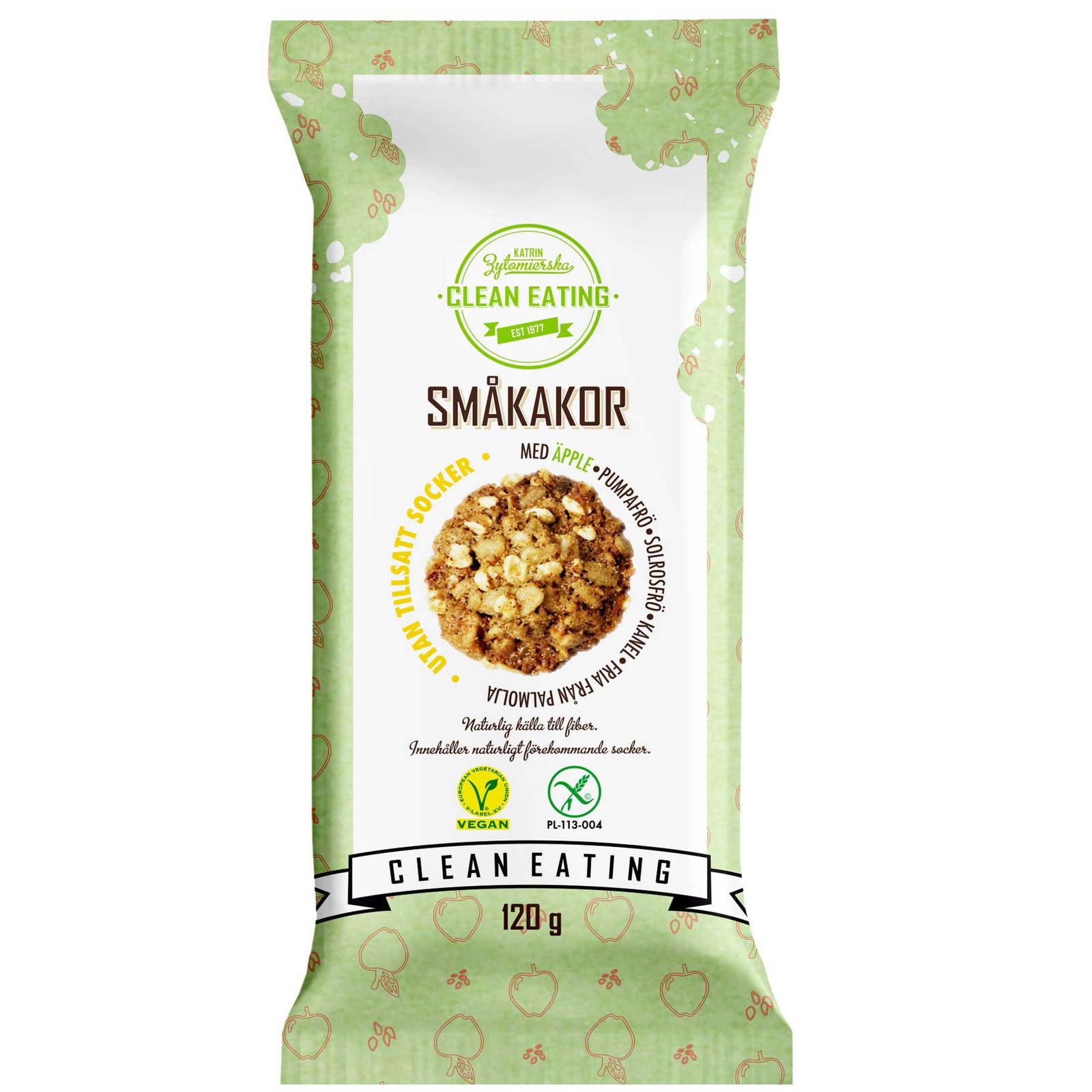 Clean Eating Småkakor Äpple 120 g