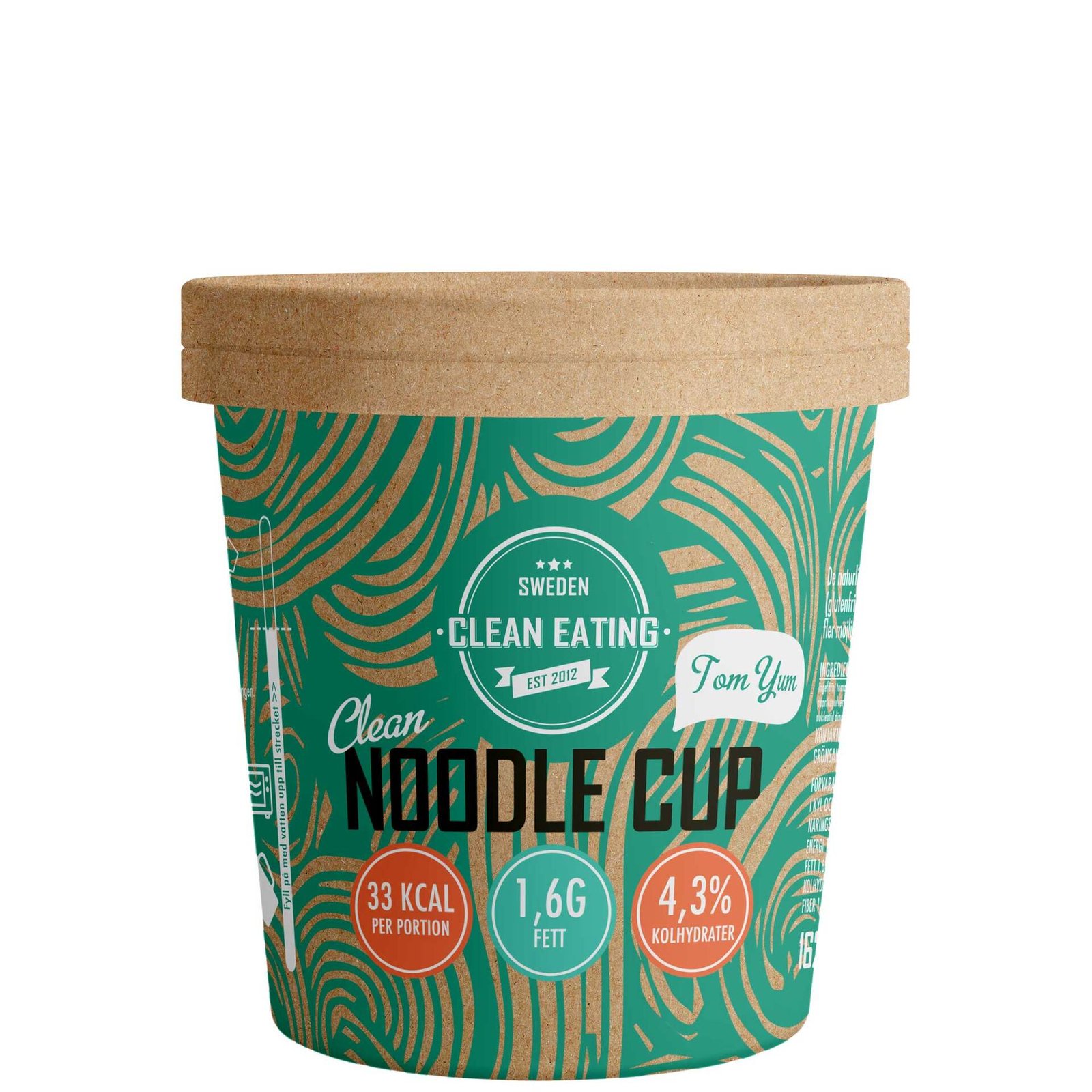 Clean Eating Clean Noodle Cup Tom Yum 162 g