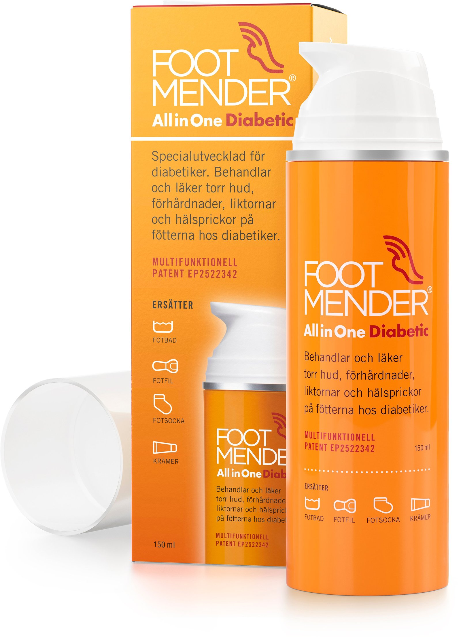 Footmender All In One Fotkräm för diabetiker 150 ml