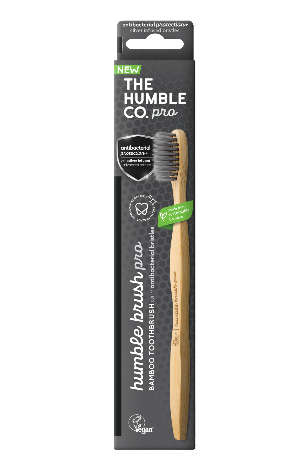 The Humble Co. Pro Line Antibacterial Silver Ion Adult Soft Tandborste x 1 st