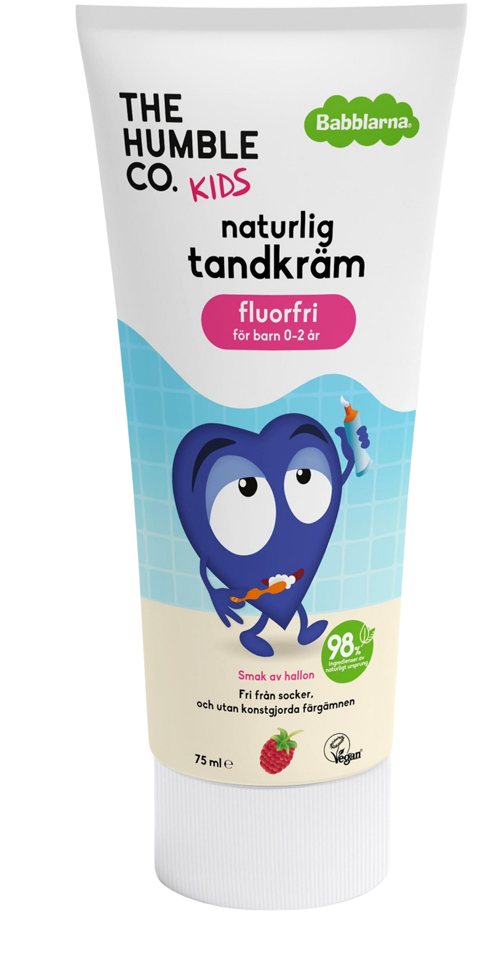 Babblarna Tandkräm Hallon Fluorfri 6 mån-2 år 75 ml