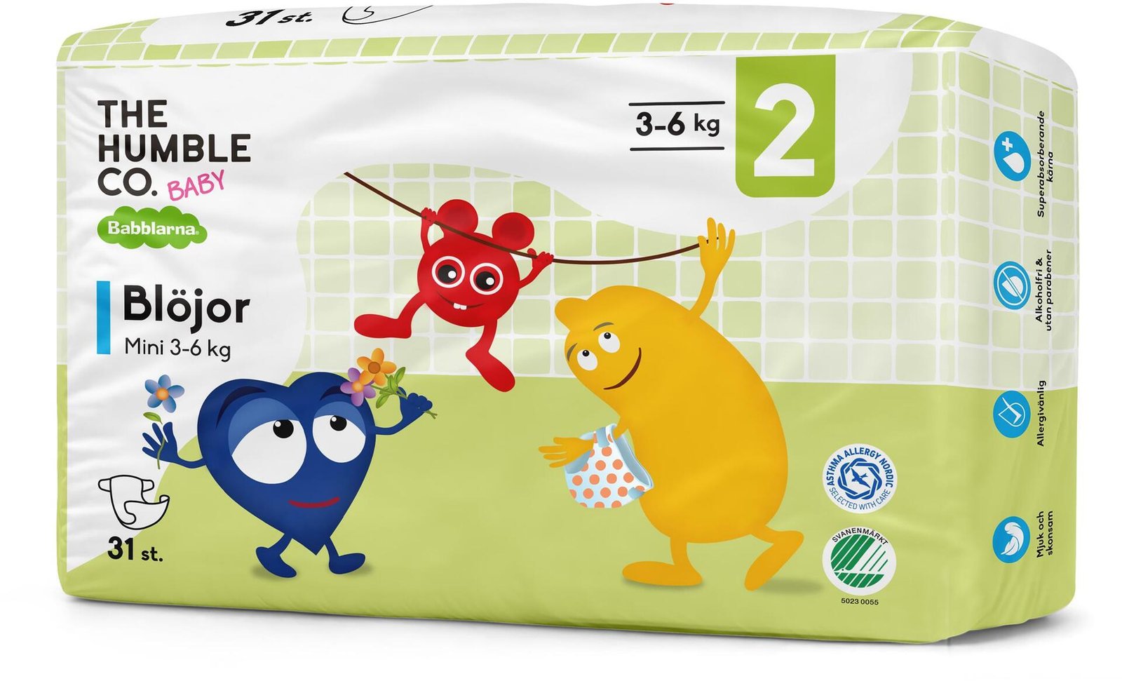 Babblarna Blöja Storlek 2 Mini 3–6 kg