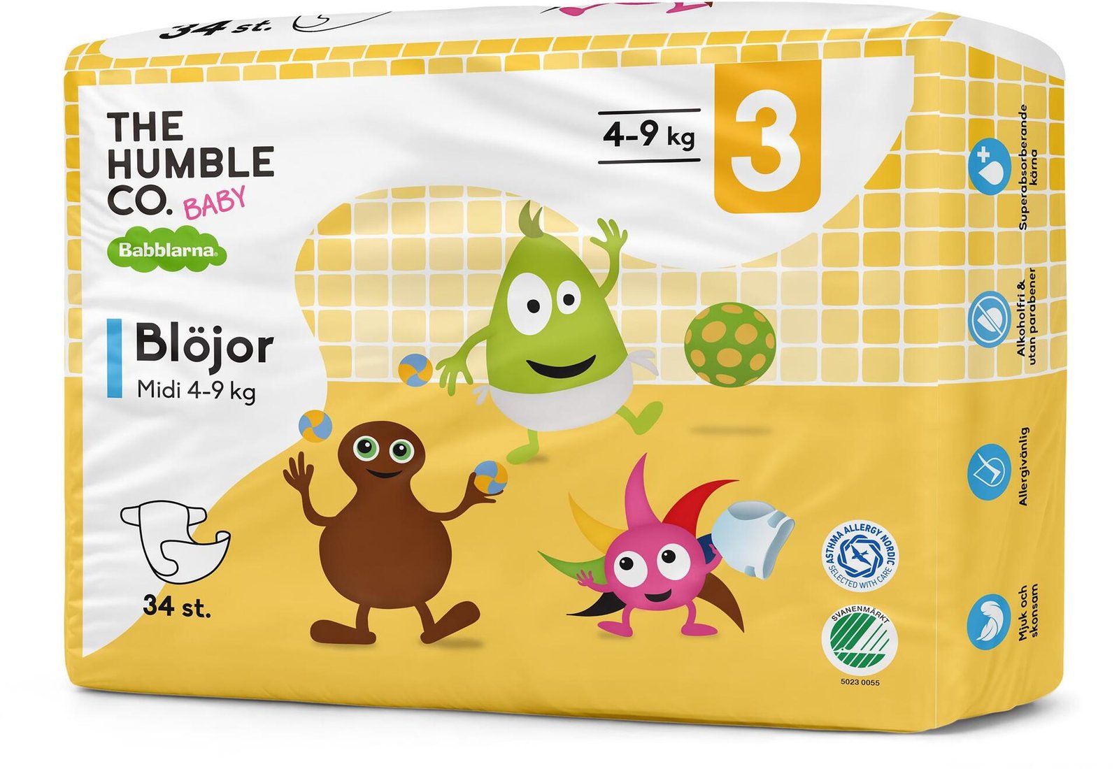 Babblarna Blöja Storlek 3 Midi 4–9 kg