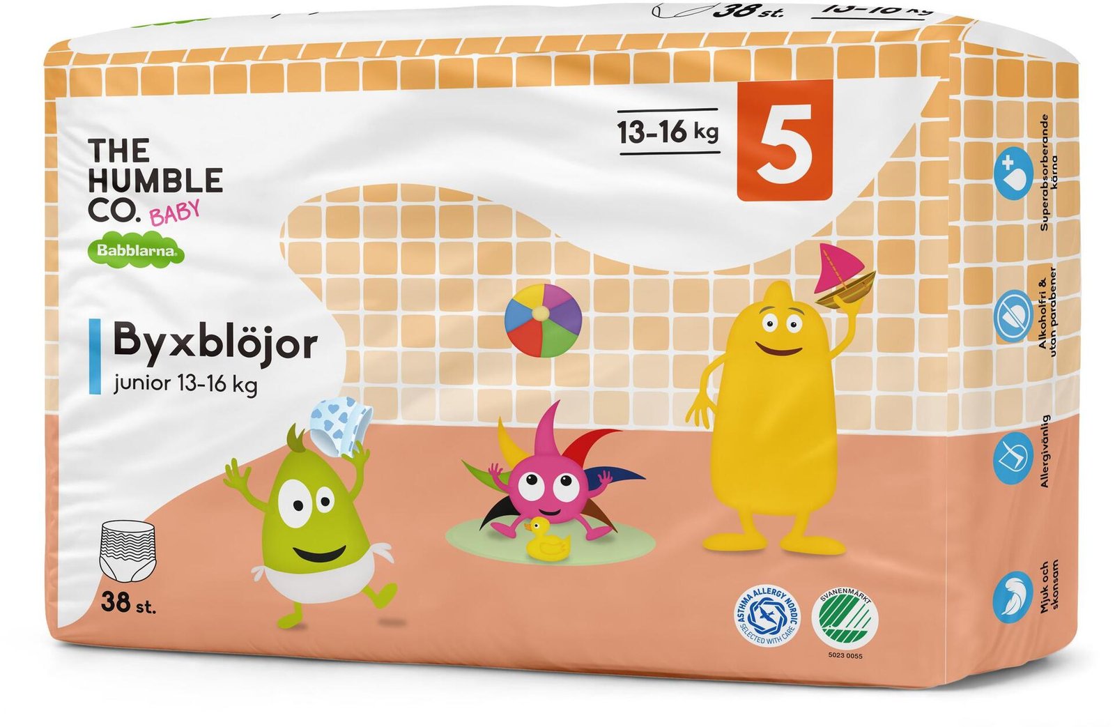 Babblarna Byxblöja Storlek 5 Junior 13–16 kg