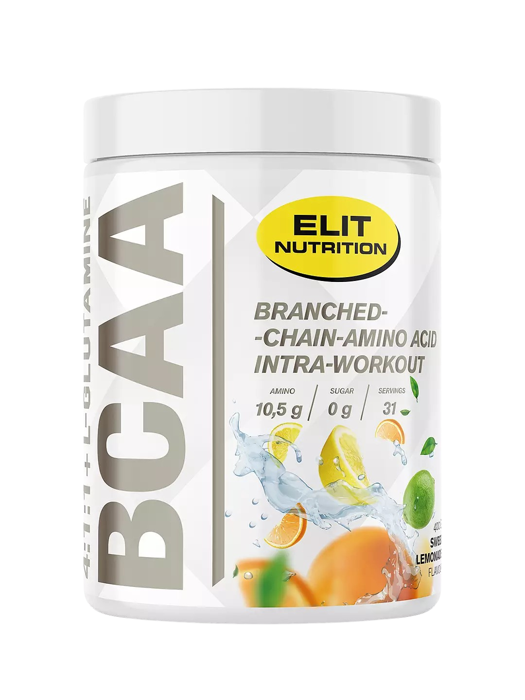 Elit Nutrition BCAA 4:1:1 + L-glutamine Lemonade 400 g