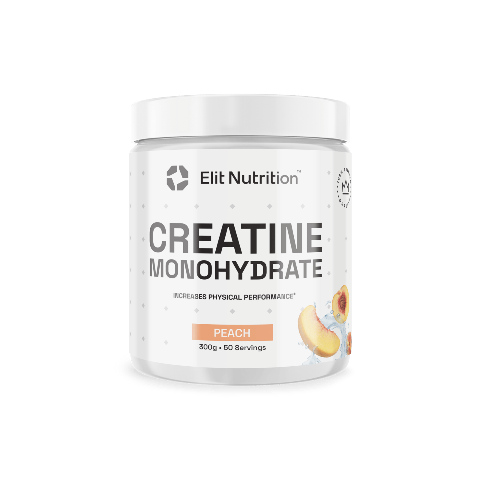 Elit Nutrition 100% Kreatin Monohydrat Peach 300 g